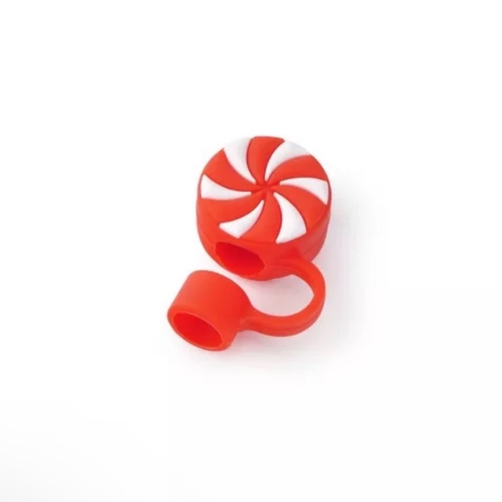 3 for $15 SALE Target Christmas Red & White Peppermint Novelty Straw Topper